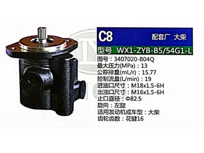 3407020-B04Q,轉(zhuǎn)向助力泵,濟(jì)南泉達(dá)汽配有限公司