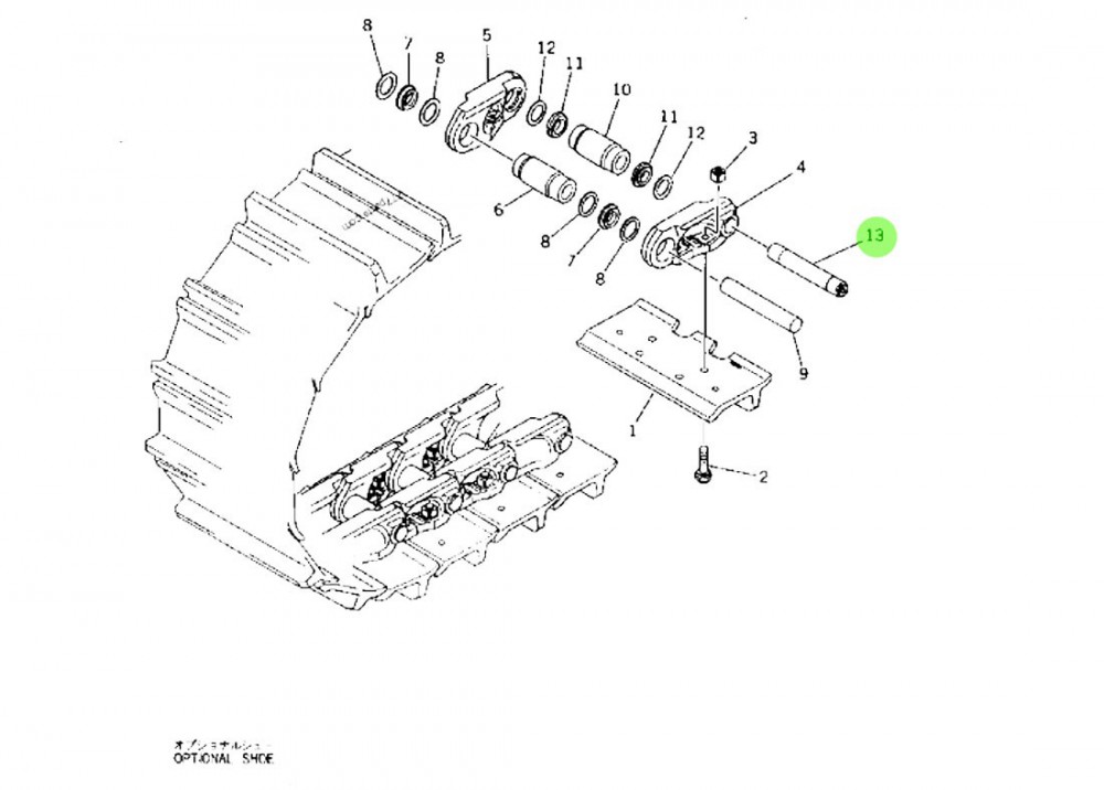176-32-11191  履帶板主銷,Main sales of track plates,濟(jì)南向前汽車配件有限公司